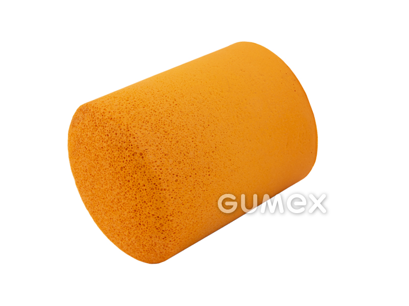 Reinigungspatron für Schlauch 100mm (DN4"), 120x150mm, mittelhart, Geraniocell, orange, 